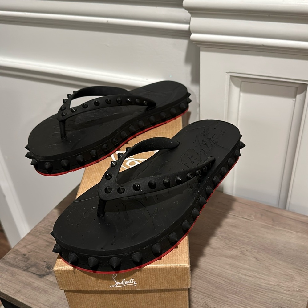 Christian Louboutin Super Loubi Flip Flops